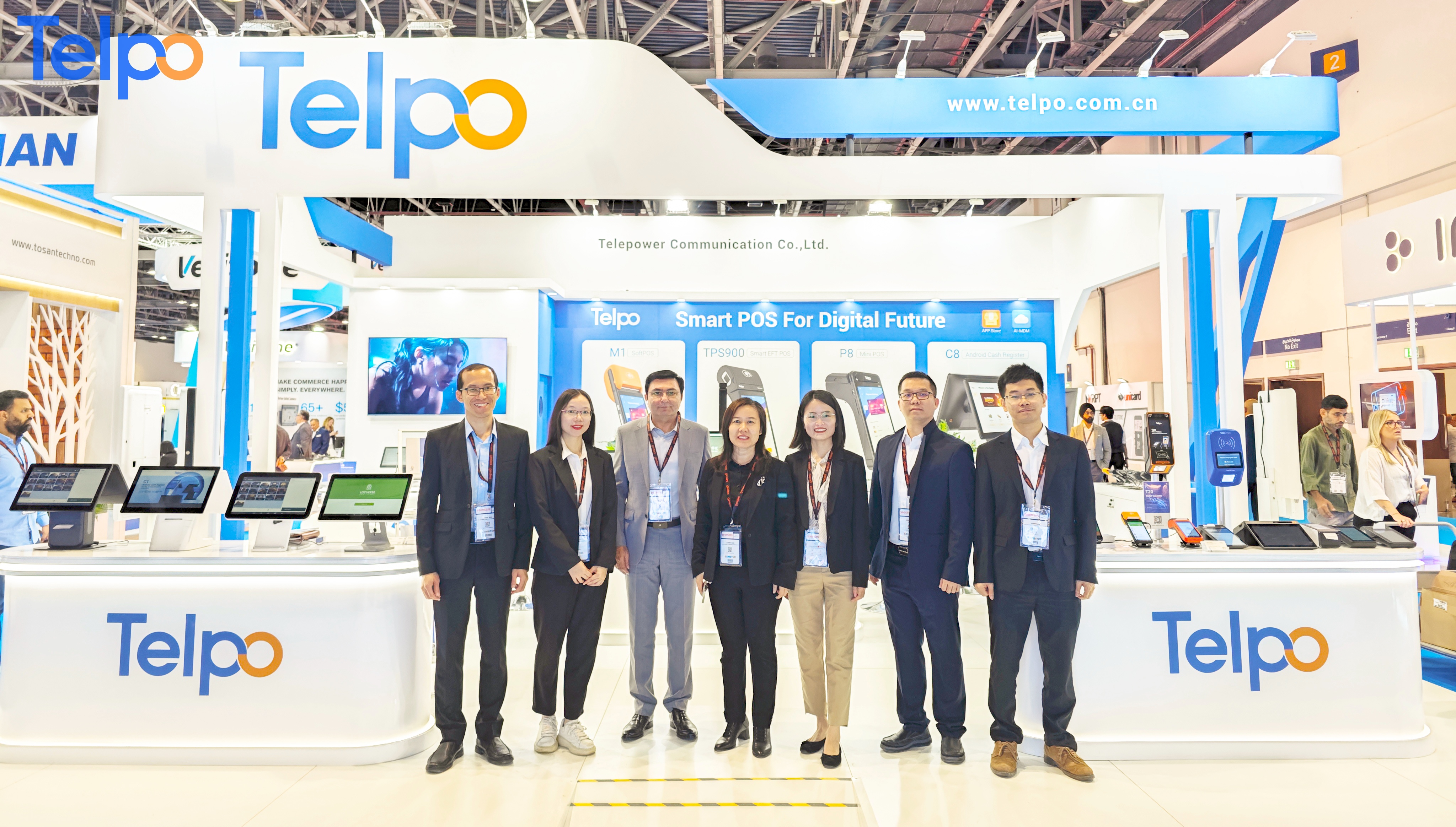Telpo team at Seamless Middle East 2023